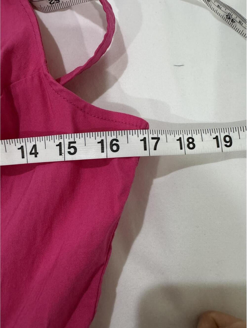Anthropologie Maeve NWT Pink Zip Front Wide Leg Jumpsuit Sleeveless Retro Siz 10 - Picture 7 of 9